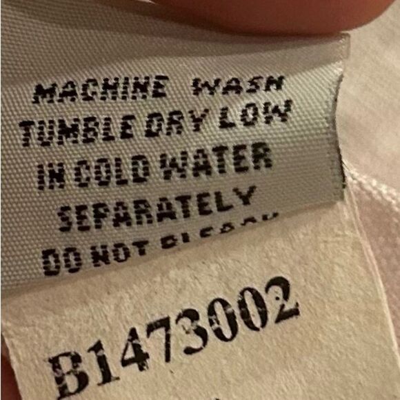 Kleen Pale Pink 100% Linen Asymmetrical Button Up Top Size Medium - Picture 6 of 7